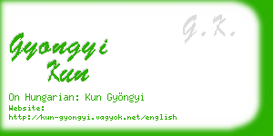 gyongyi kun business card